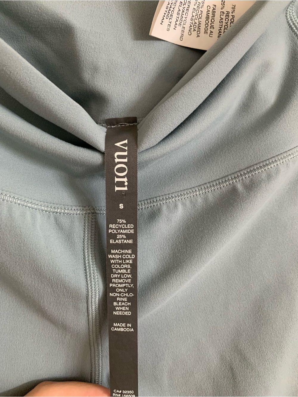Vuori AllTheFeels Vintage Pistachio Blue High-Waist Leggings Size Small - Picture 10 of 10